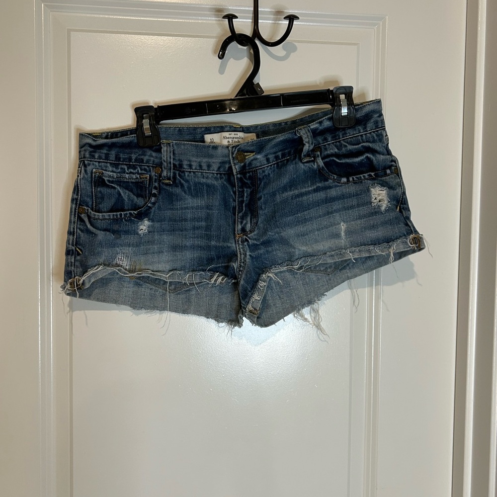 Distressed Denim Shorts